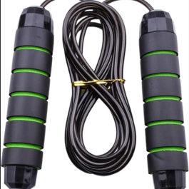 Rubber Black Professional Skipping Jump Rope