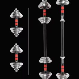 2-in-1 Adjustable Dumbbell & Barbell Set