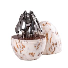 Cutlery Set with Stylish Holder