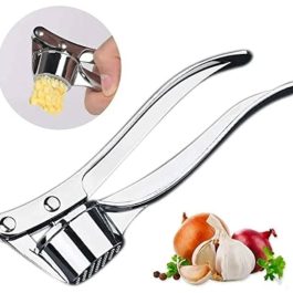 Kitchen Handheld Zinc Alloy Garlic Crusher