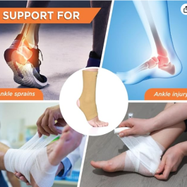 VISSCO Elastic Tabular Ankle Support (M)