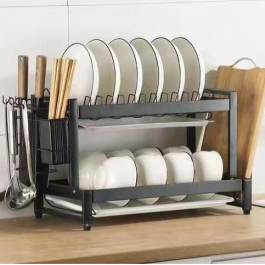 Arcanine 2-Tier Carbon Steel Dish Drying Rack