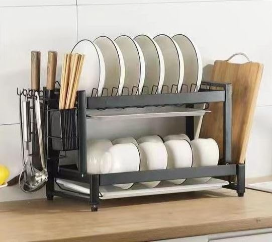 Arcanine 2-Tier Carbon Steel Dish Drying Rack