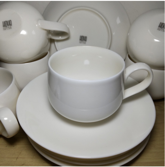boxes of cup and saucer sets  12  set