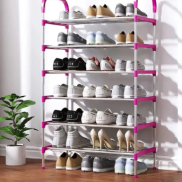 6-Tier Shoe Organizer Rack – Strong & Durable Storage Solution