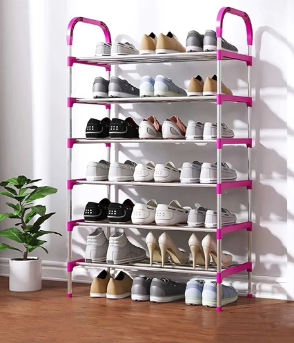 6-Tier Shoe Organizer Rack – Strong & Durable Storage Solution