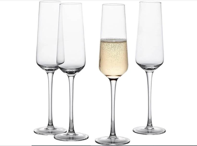 DELI 250ml Champagne Glass Set – 6-Piece Elegance - Image 2