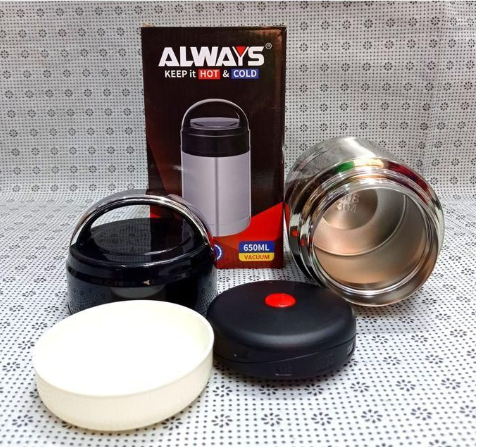 ALWAYS 650ml Stainless Steel Food Flask