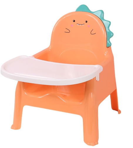 Hidrrdc Portable Kids Dining Chair (Orange):