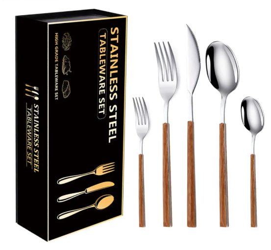 a box for a 24-piece stainless steel cutlery se