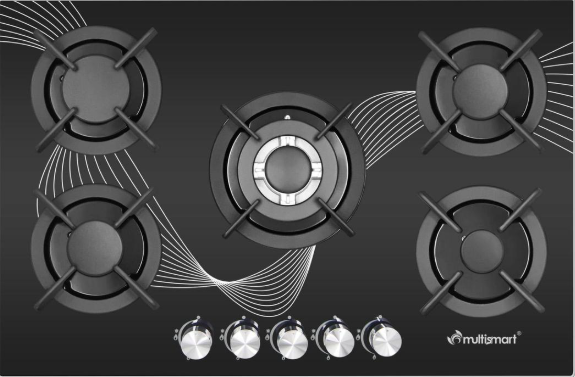 Multismart gas cooktop 5 burners