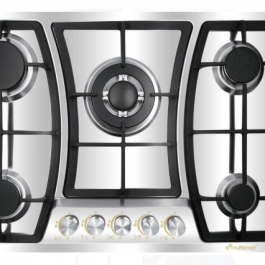 Multismart 5-burner stainless steel gas cooktop