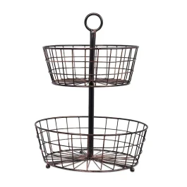 2 TIER WIRE HANGING BASKECT FRUIT