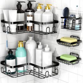 Bathroom corner rack