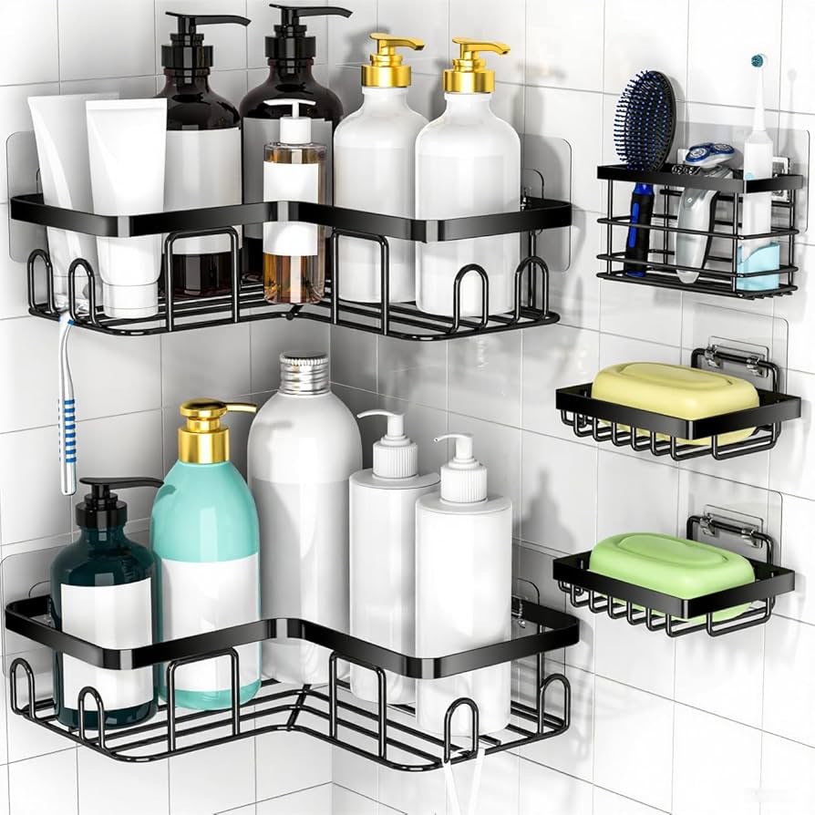 Bathroom corner rack