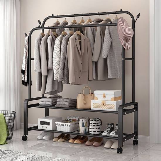 Clothes hunger rack